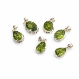 Colgante de Peridoto Natural en Plata de Ley 925